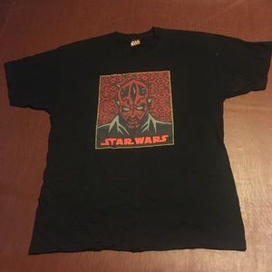 Vtg Star Wars Darth Maul Graphic Tee XL